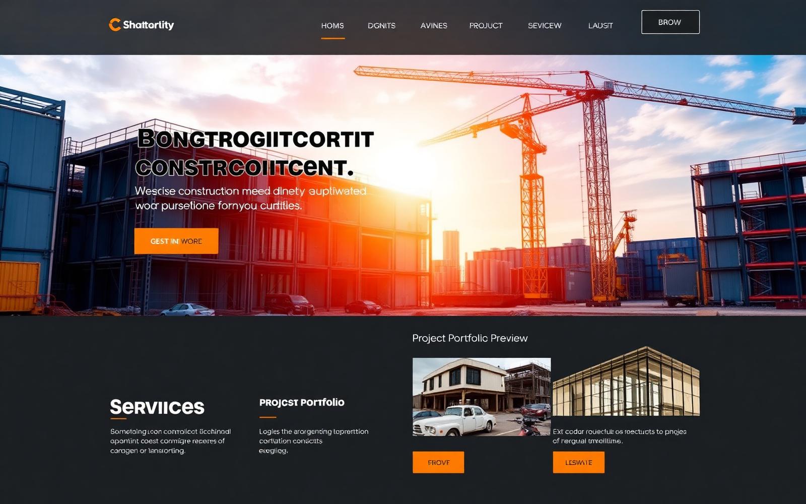Construction Company Website — Construction website designed by Topmost Apexnova Solutions